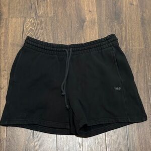 TNA Black Cozy Fleece Shorts